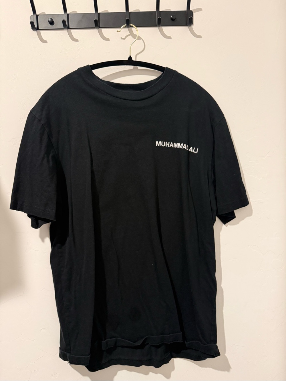 Champion Black Muhammad Ali Logo Short Sleeve Tee